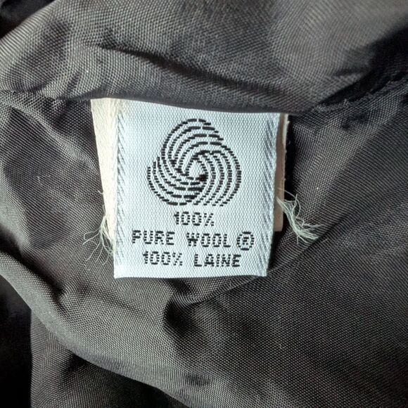 Anne Klein Black Double-Breasted Tuxedo  Dress with Satin Lapels Sz S - Picture 10 of 11